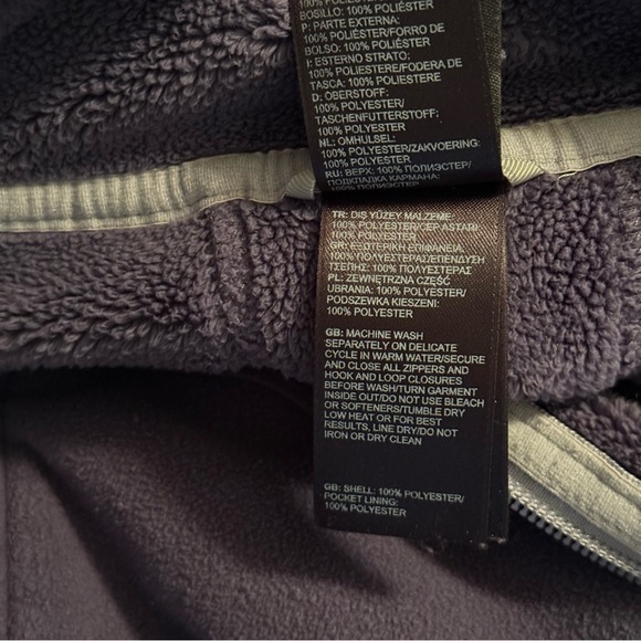 The North Face Morning Glory Fleece Lined Full Zip Jacket Womens Size S Purple - Picture 6 of 10